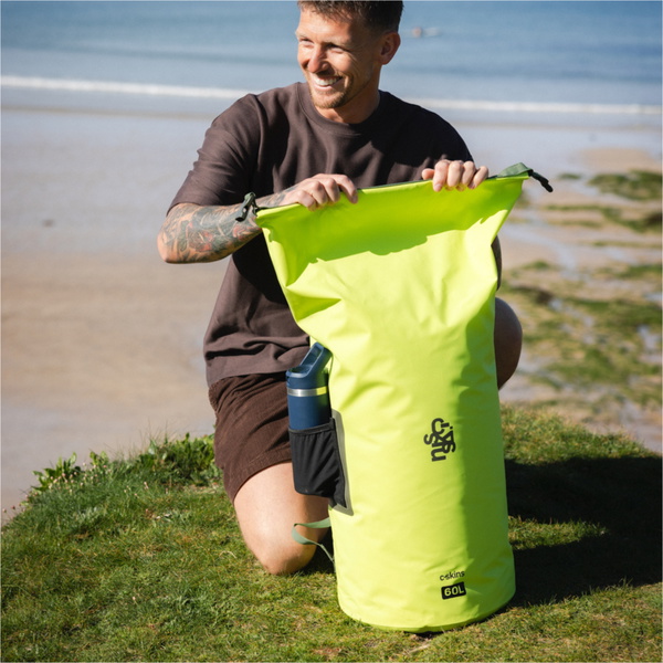 2026 C-Skins Session 60L Dry Bag Backpack C-DBPSE60 - Flash Green